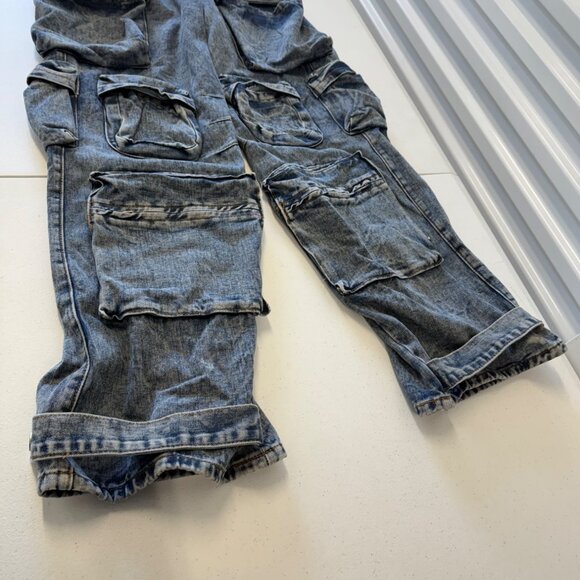 Original Deluxe Womens Cargo Baggy Jeans, Size 9 NWT - Picture 3 of 9